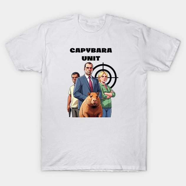 Capybara Unit T-Shirt by Craftycarlcreations